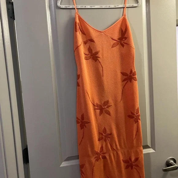 White Fox Trust Issues Maxi Dress Orange - Picture 4 of 6